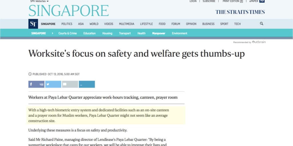 zoomed in straits times article-worksite's focus